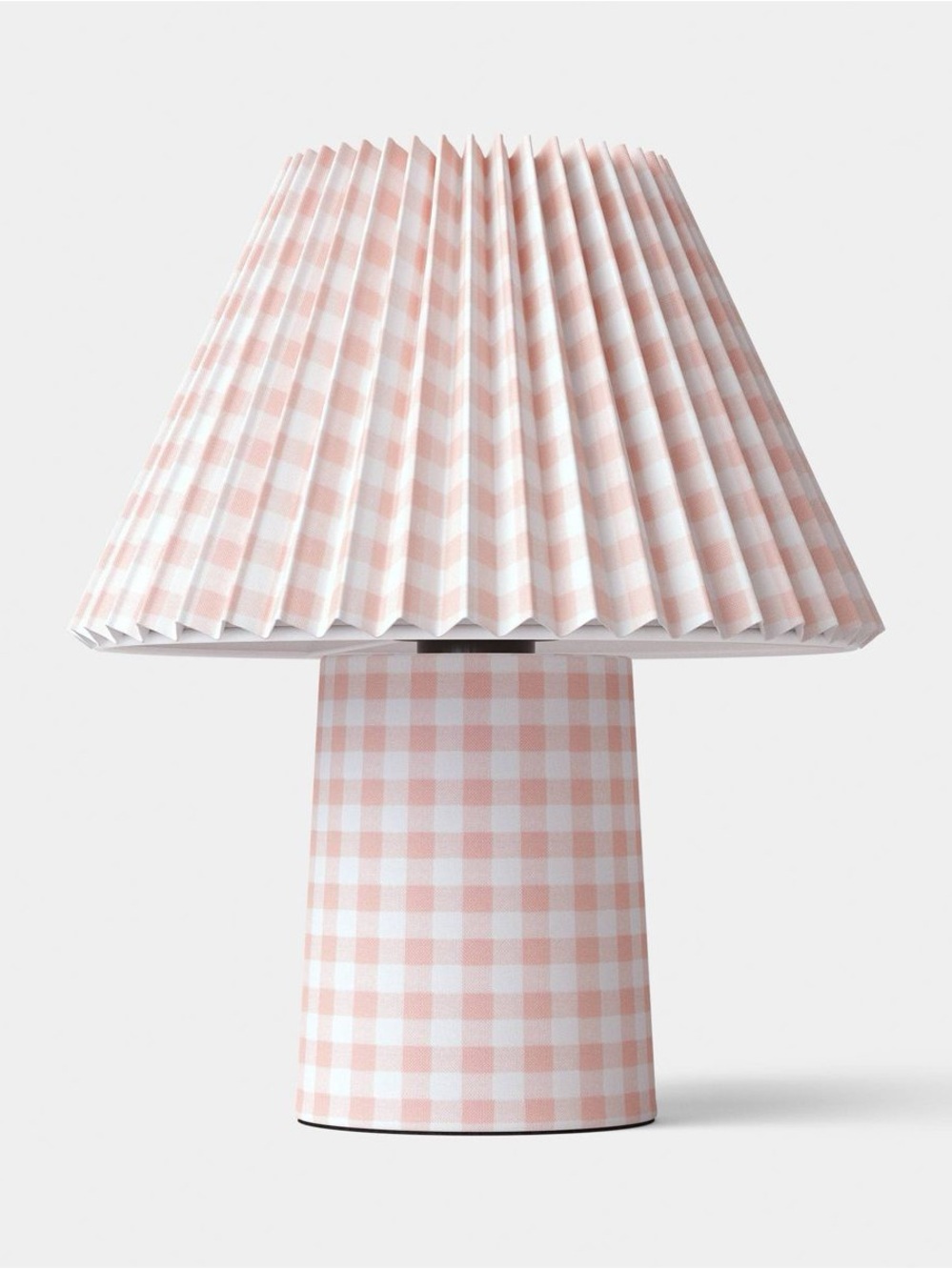 Trend Pleated Double Shade Plaid Pink - Room Essentials